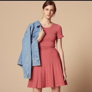 Sandro Knit dress with cut-out details